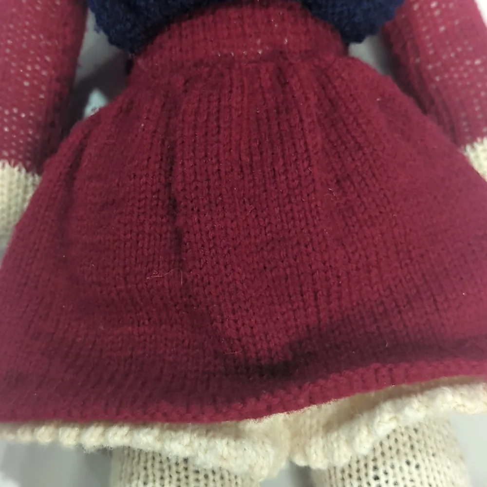 Vintage 1980's Crochet/Knit Handmade Prairie Doll Grandmother Doll
